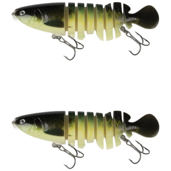 Bisitoy 2Pcs Heavy Duty Fishing Lures Set with Jig Head for Saltwater Flounder
