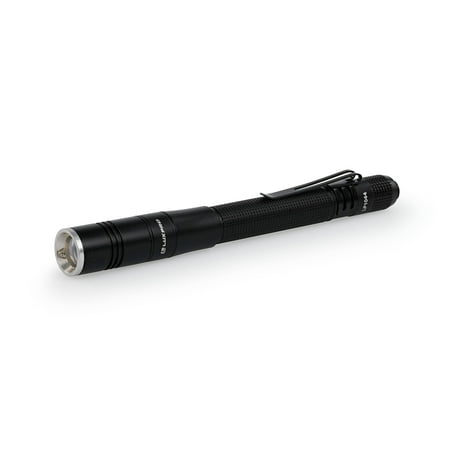 LUXPRO 360 Lumen Dual Power Rechargeable Focusing Penlight LED Flashlight - Features a Pocket Clip and Aircraft-Grade Aluminum - Pocket-Sized Light with USB Cable - Batteries Included