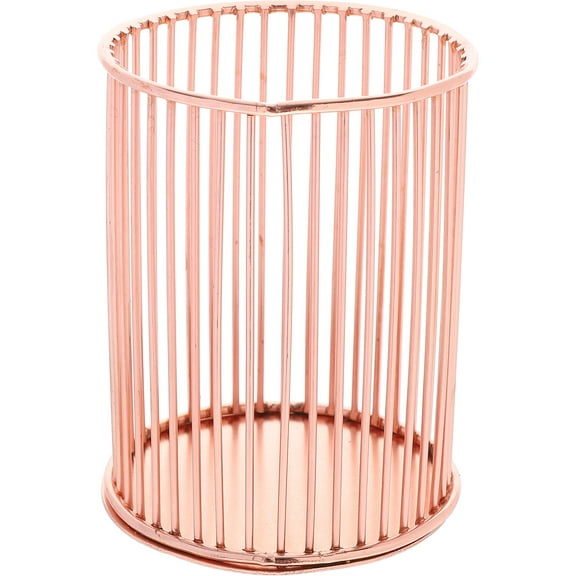 Gold-plated Iron Pen Holder Rose Desk Accessories Wrought The Office Gifts Organizers Paper Clip