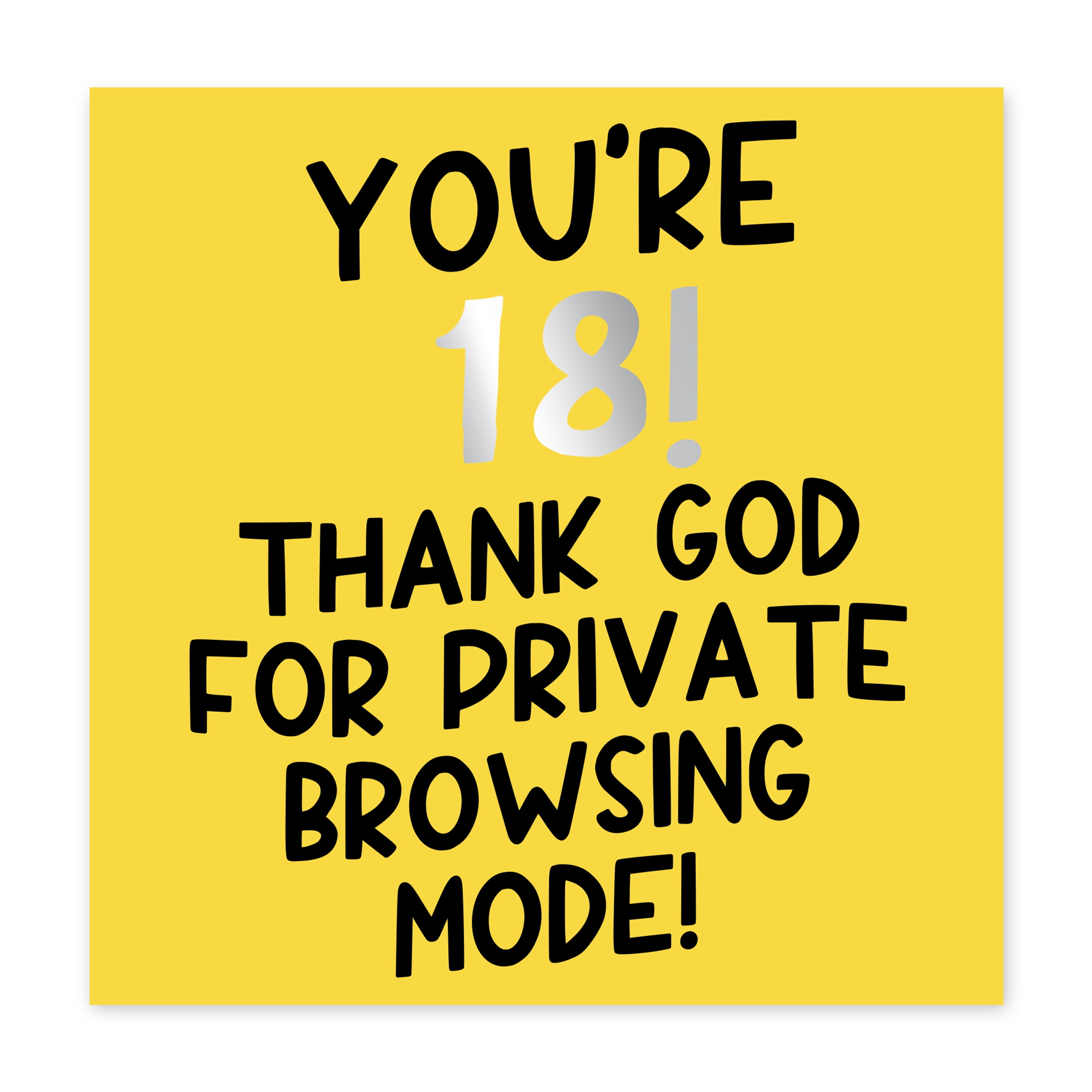 Central 23 Funny 18th Birthday Card for Him 'You’re 18' Cheeky