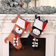 thumbnail image 2 of Mini calcetines navideños, decoración colgante para árbol de Navidad, bolsa de regalo de dulces de Papá Noel, nuevo (marrón) (2 unidades), 2 of 5