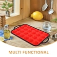 thumbnail image 3 of Raindrops Red Silicone Muffin Tray for Baking, Non-Stick Cupcake Mold, Flexible and Bakeware, 3 of 8