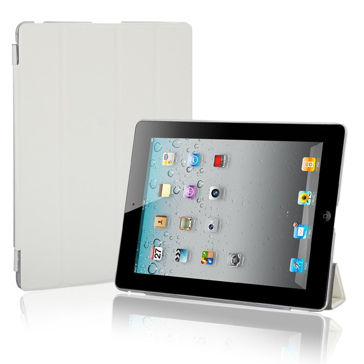 For Apple iPad 2 iPad 3 iPad 4 Smart Cover Case Shell Ultra Slim PU