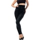 thumbnail image 1 of Leggings elásticos de cintura alta con estampado de rayas imitación denim para mujer - Pantalones térmicos de poliéster para senderismo y yoga para todas las estaciones, 1 of 8
