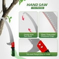 thumbnail image 4 of Pruning Saw, Telescopic Tree Pruner, Manual Branch Pruner with Blade and Scissors, High Branch Pruning Fiberglass Pole Pruner and Cutter Gardening Tool, with Storage Bag 7.2-27 Feet, 4 of 4