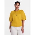 thumbnail image 2 of Scenario Women's and Women's Plus Fleece Top with Lantern Sleeves, Size XS-4X, 2 of 6
