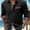 Black, variant on Men's Button Down Shirts Long Sleeve Casual Shirts Summer Beach Shirts Vacation Wedding Shirts with Pocket White L
