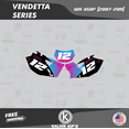 thumbnail image 3 of Kalair GFX Graphics Kit for Yamaha WR450F (2007-2011) Vendetta Series, 3 of 5