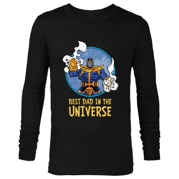 Marvel Thanos Best Dad in the Universe Father's Day - Long Sleeve T-Shirt for Men - Customized-Black