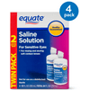 (4 pack) (4 Pack) Equate Saline Solution For Sensitive Eyes, 12 Oz, 2 Pk