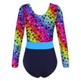 thumbnail image 5 of iEFiEL Girls Gymnastics Leotard Long Sleeves Dance Unitard Athletic Bodysuit Outfit, 5 of 5