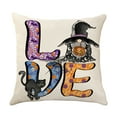 thumbnail image 2 of Fiudx Ofertas Y Liquidación Decoración De Halloween, Funda De Almohada De 18.0 X 18.0 In, Diseño De Bruja, Calabaza, Cara Sombría, Fundas De Almohada Decorativas Para Sofá, Fundas De Cojín De Hallowe, 2 of 5