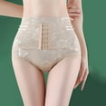 thumbnail image 2 of LNWUY Men's Tummy Control Shapewear Underwear High Waist Body Shaper Slimmming Girdle Waist Trainer Lace Briefs Beige XXL, 2 of 9