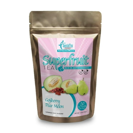 Special Tea Gojiberry, Pear, Melon Fruit Tea Blend 20 Tea Bags