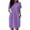 Purple, variant on Women Soft T Shirt Dress Short Sleeve Casual Summer Tunic Dress Loose Loose Dress With Pockets Women's Long Casual Dresses Woman Summer Casual Dress Womens Dresses Summer Dresses Midi Length Womens