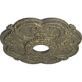 thumbnail image 3 of Ekena Millwork 18"OD x 3 1/2"ID x 1 1/2"P Rotherham Ceiling Medallion (Fits Canopies up to 3 1/2"), Hand-Painted Witch Hazel Crackle, 3 of 6