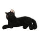 thumbnail image 2 of Figura de gato negro realista para niños, peluche suave, simulación de gato, divertido y lindo gatito, almohada para decoración del hogar, cumpleaños, Halloween, suministros para fiestas, 2 of 8