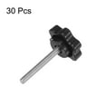 thumbnail image 3 of Uxcell 30 Pieces Star Knobs M4 x 30mm 304 Stainless Steel Threaded Stud 25mm 6-Star Head Clamping Thumb Screw Black, 3 of 7