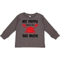 thumbnail image 3 of Inktastic My Pappy Loves Me Boys or Girls Long Sleeve Toddler T-Shirt, 3 of 5