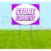 Store For Rent 18 x 24 Yard Sign, Includes Metal Step Stake