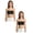 2PCS-Black, variant on shoper Girls Strapless Bandeau Bra, Seamless Girls Training Bras for Teens, Sports Tube Top Bra 13-18 Age Coffee