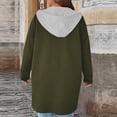 thumbnail image 4 of Veste de Sport à Capuche Zippée à Manches Longues pour Femmes, Tendance, Unie, pour Tenue Décontractée, 4 of 5