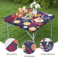 thumbnail image 4 of Christmas entertaining essential tablecloth 34x34 square, features elastic edges and wrinkle-resistant spandex fabric for stress-free hosting, 4 of 6