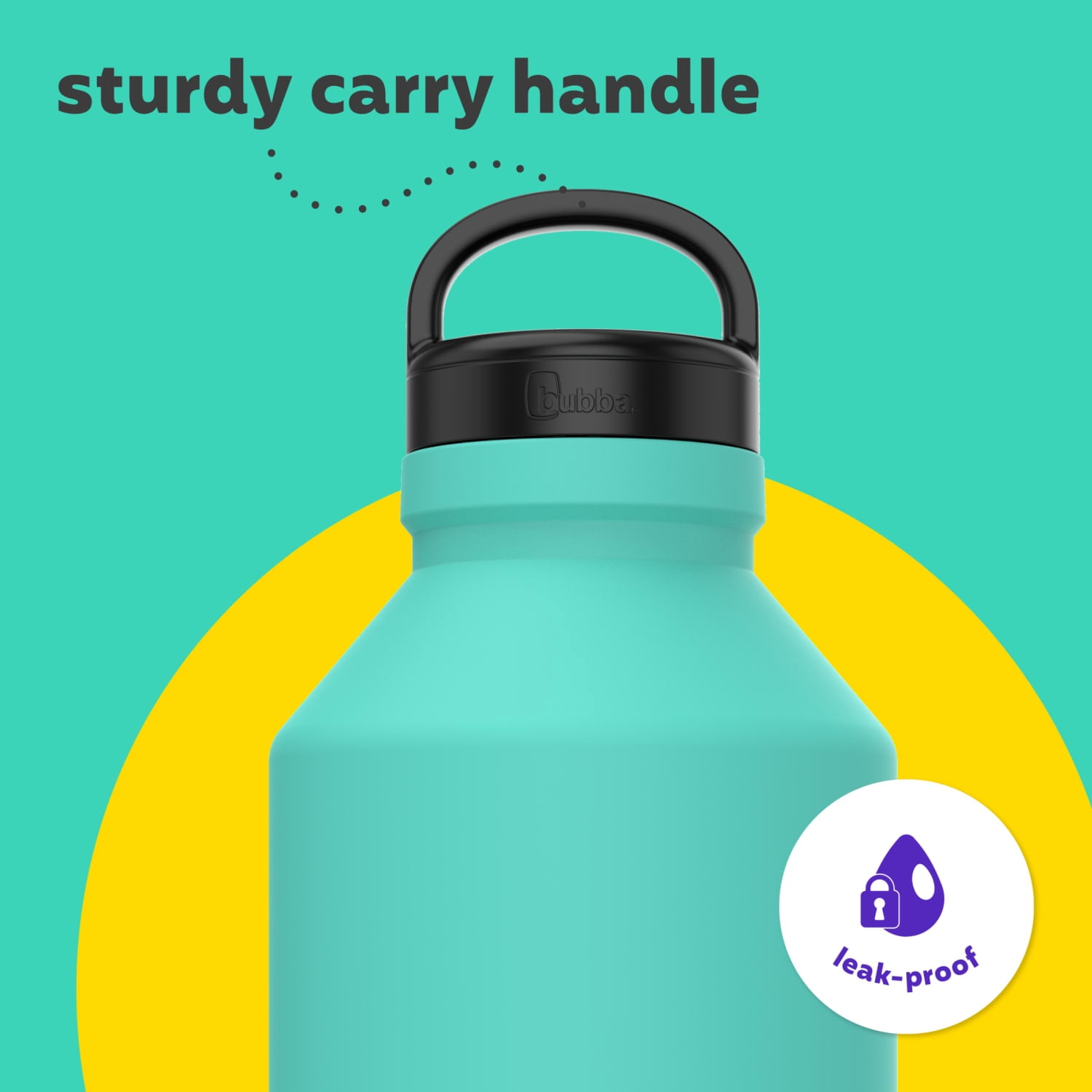 bubba Trailblazer Insulated Stainless Steel Growler with Wide Mouth Lid, 64oz., Rubberized