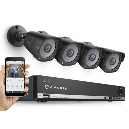 Amcrest UltraHD 3MP 4CH Video Security System - Four