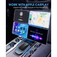 thumbnail image 2 of Sctrie Wireless CarPlay Adapter - Fast & Stable Connection for Carplay Wireless Adapter Convert Factory Wired to Wireless CarPlay Dongle Plug & Play Car Play Fit for iPhone iOS 10+ (Dark Grey) C80, 2 of 3
