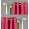 thumbnail image 3 of 2 Pack Adjustable 3/4" Single Window Curtain Rod 50" to 82" Silver, 3 of 4