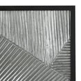 thumbnail image 4 of DecMode Silver Wood Carved Radial Geometric Wall Decor with Black Frame, 4 of 8
