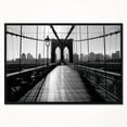 thumbnail image 1 of Design Art Brooklyn Bridge Foncé  Sur Toile Encadrée, 1 of 5
