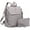 Gray, variant on Women Fashion Backpack Purse Travel Shoulder Bags and Purse 2Pcs