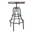 thumbnail image 4 of Armen Living LCTTPUSBPI Titan Adjustable Pub Table in Industrial Grey & Pine Wood Top, 4 of 6