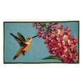 thumbnail image 1 of Evergreen Indoor/Outdoor Hooked Rug, Hummingbird and Lilac 42"x24'', 1 of 2