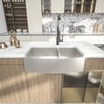 thumbnail image 2 of Logmey 32"Lx20"W Double Bowl Farmhouse Kitchen Sink  Stainless Steel Sink with Strainer, 2 of 9
