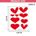 thumbnail image 3 of 12 Sheets Waterproof Lasting Tattoo Stickers Water Transfer Temporary Tattoos, Valentine's Day Body Fake Tattoos, 3 of 5