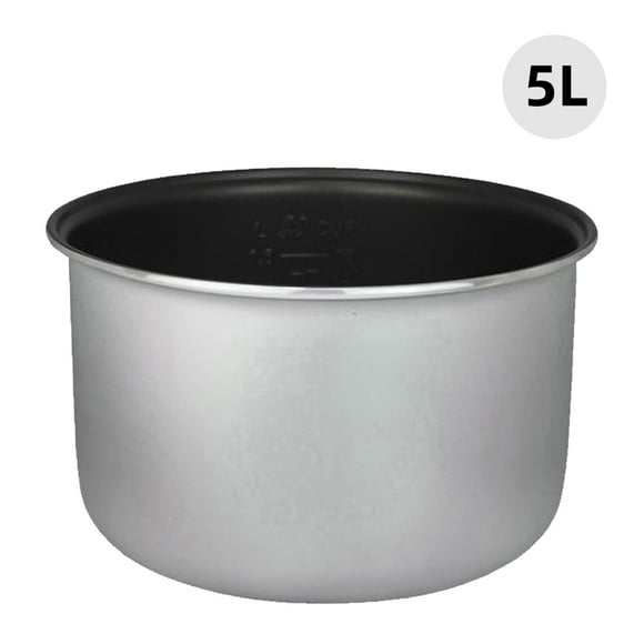 Zootealy 2L/3L/4L/5L Aluminum Alloy Rice Cooker Liner Honeycomb Non-stick Pot Replacement Accessories Kitchen Food Rice Cooker Liner Silver