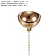 thumbnail image 2 of AC 125/250V Pull Chain Switch French Gold On/Off Hemisphere Cover, 2 of 6
