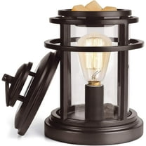 Electric Wax Warmer - Metal Wax Melt Warmer for Scented Wax,Candle Wax Burner Fragrance Warmer and 2 Edison Bulbs, Wax Melt Melter for Home Decor Office,Birthday Gifts for Women