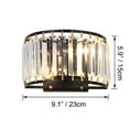 thumbnail image 7 of Kiven Battery Operated Wall Sconces with Remote Control,Rechargeable Wall Sconces Indoor,Set of 2 Dimmable Wall Lamp for Reading, Dark Corner, Bedside, Wall Decor,Crystal Lampshade, 7 of 7