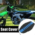 thumbnail image 2 of Universal Seat Pad Cover Anti Slip Seat Cushion for Bike Dirt Motorcycle Blue Black, 2 of 8