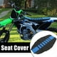 thumbnail image 2 of Universal Motocicleta Motocross Imitación Cuero Asiento Funda Azul Negro, 2 of 8