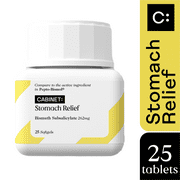 Cabinet Mini Stomach Relief (Bismuth subsalicylate), 25 Softgels