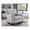 Light Gray, variant on Pemberly Row Upholstered Fabric & Wood Rocking Chair in Gray