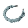 thumbnail image 4 of Unique Bargains 1 Pc Headband Pleats Satin Hair Accessories for Women Silver Tone Gray, 4 of 5