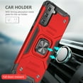 thumbnail image 6 of SOATUTO For Samsung S22 6.1 inch Phone Case Military Grade Drop Rugged Cover Anti-Scratch Protective 360° Rotate Kickstand Sturdy Shockproof Phone Case Cover For Samsung Galaxy S22 - Red, 6 of 7