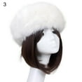 thumbnail image 1 of Anvazise Women Hat Solid Color Faux Fur Headwear Brimless Empty Top Hat for Skiing, 1 of 13