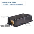 thumbnail image 4 of Active Mind Ltd Stainless Steel Cat Litter Box, Extra Large Litter Box, High-Wall Design for Odor Control & Less Tracking, for Various Large Cats, Black, 4 of 8